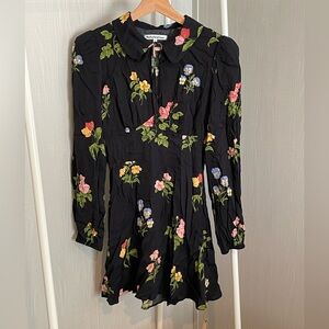 Reformation Will Floral Mini Dress